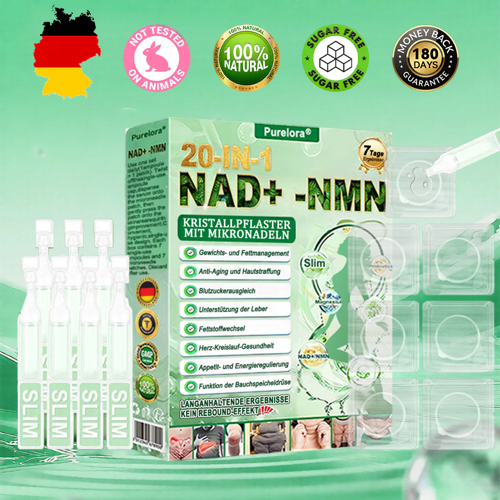 🔥 Neu eingetroffen 🔥 | Purelora® Crystal Microneedle Nano-System mit NAD⁺-Aktivierung & 20-in-1 Slim- & Healthy-Patch-Lösung